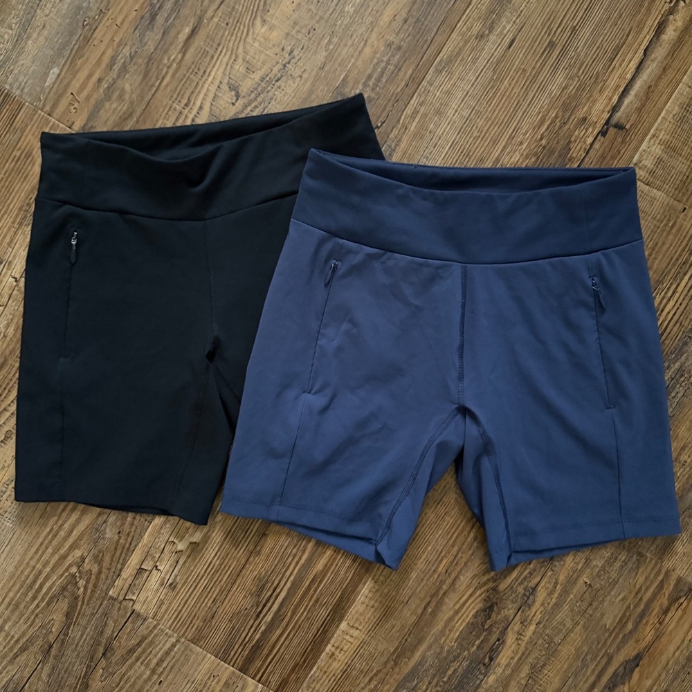 Columbia Bryce Canyon 7" Shorts Women XSmall Black Blue Hiking Omni Shield
